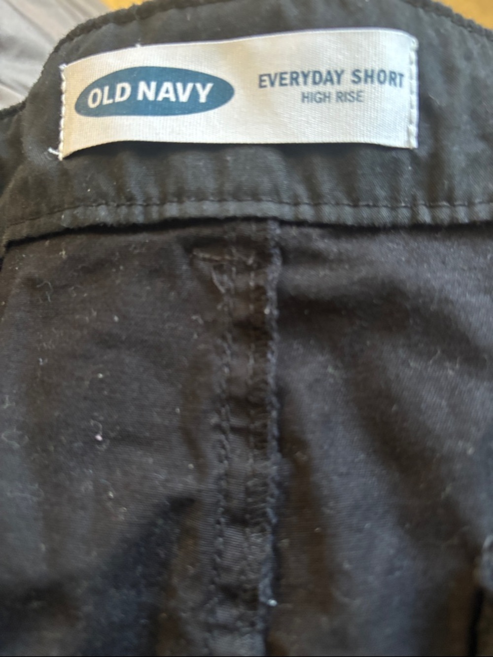 Old Navy Black Zip-Front Shorts